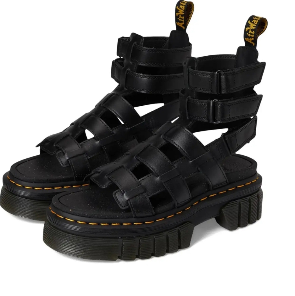 Dr. Martens Ricki Leather Gladiator Sandals Sz 8